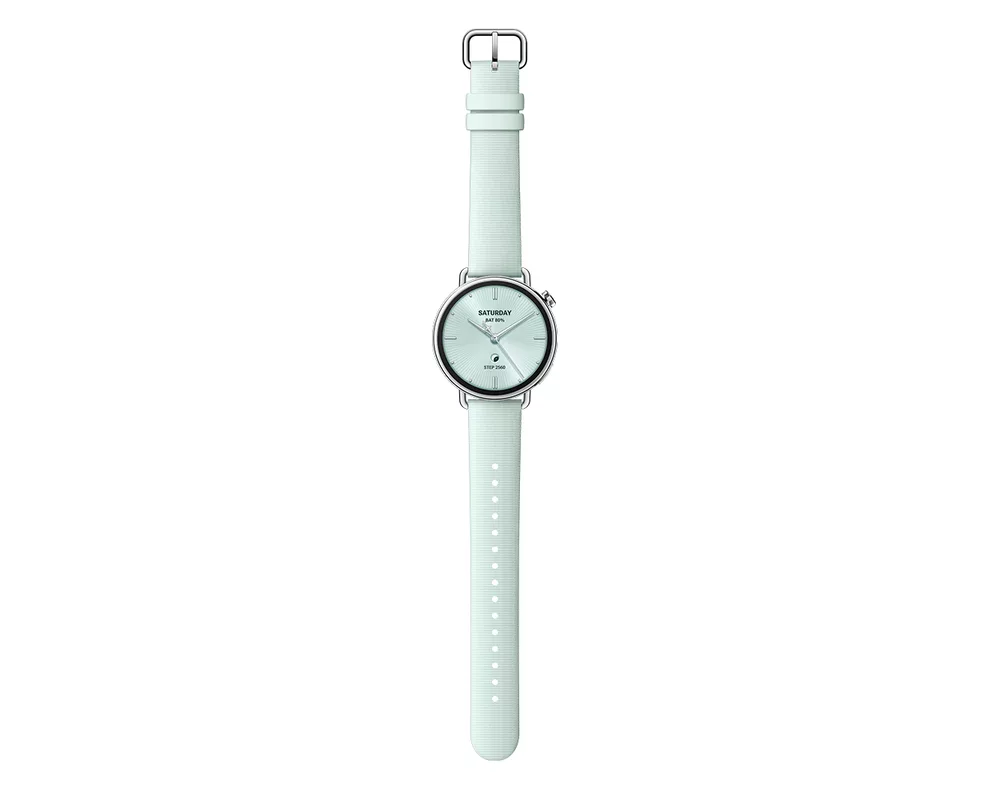 Smart часовник Xiaomi Watch S4 41mm Fluororubber Strap (Mint Green) 3