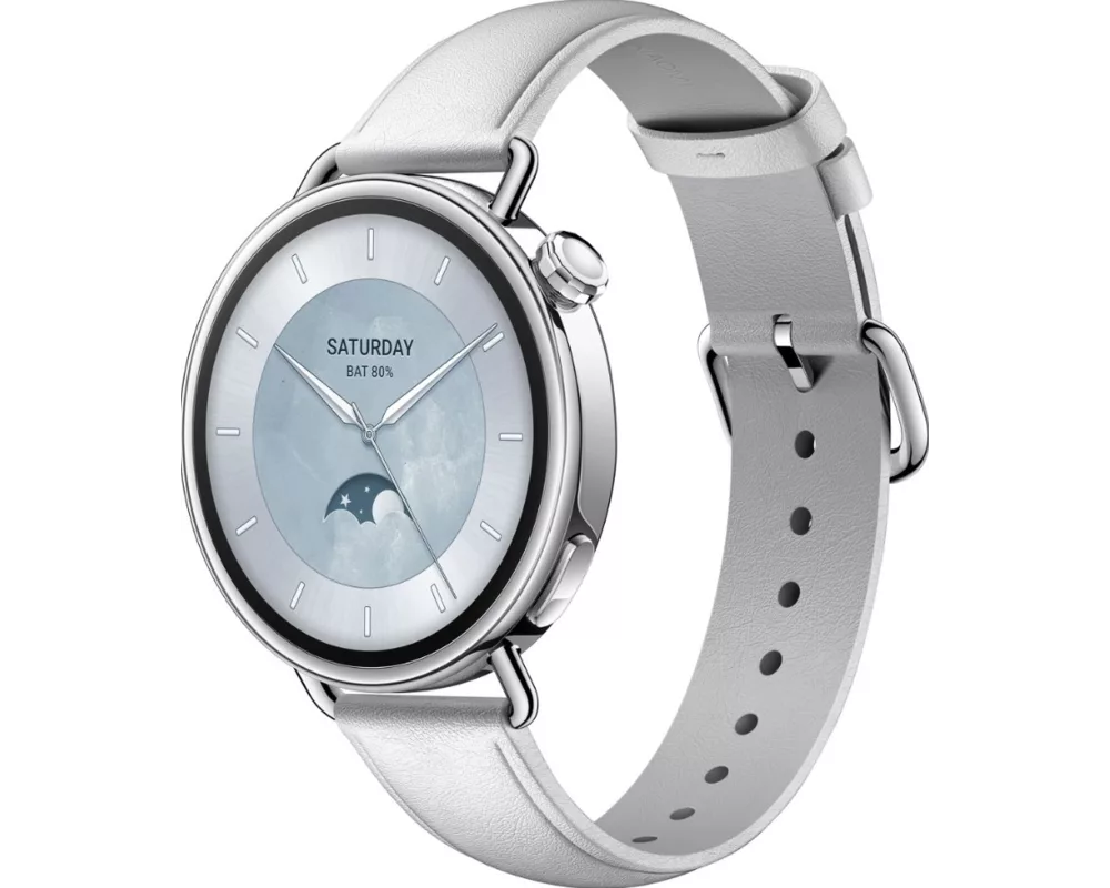Smart часовник Xiaomi Watch S4 41mm Leather Strap (White) 2