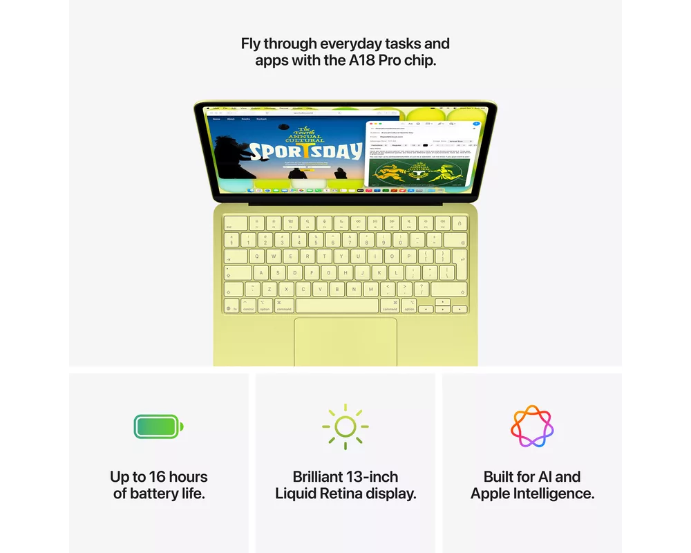 Лаптоп Apple MacBook Neo A18 Pro (13-инчов) 9