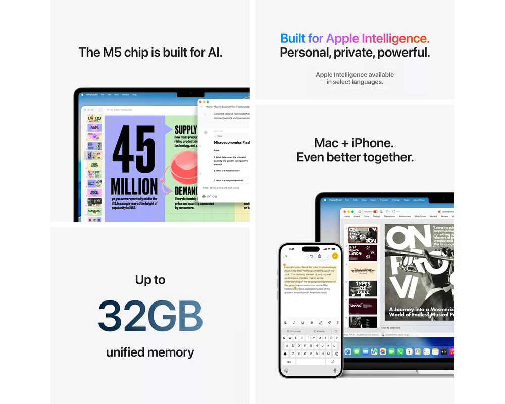 Лаптоп Apple MacBook Air (15-инчов, M5 чип) 8