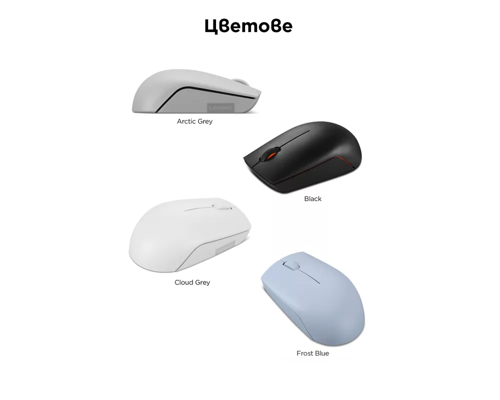 Мишка Lenovo 300 Wireless Compact Mouse Черна 11