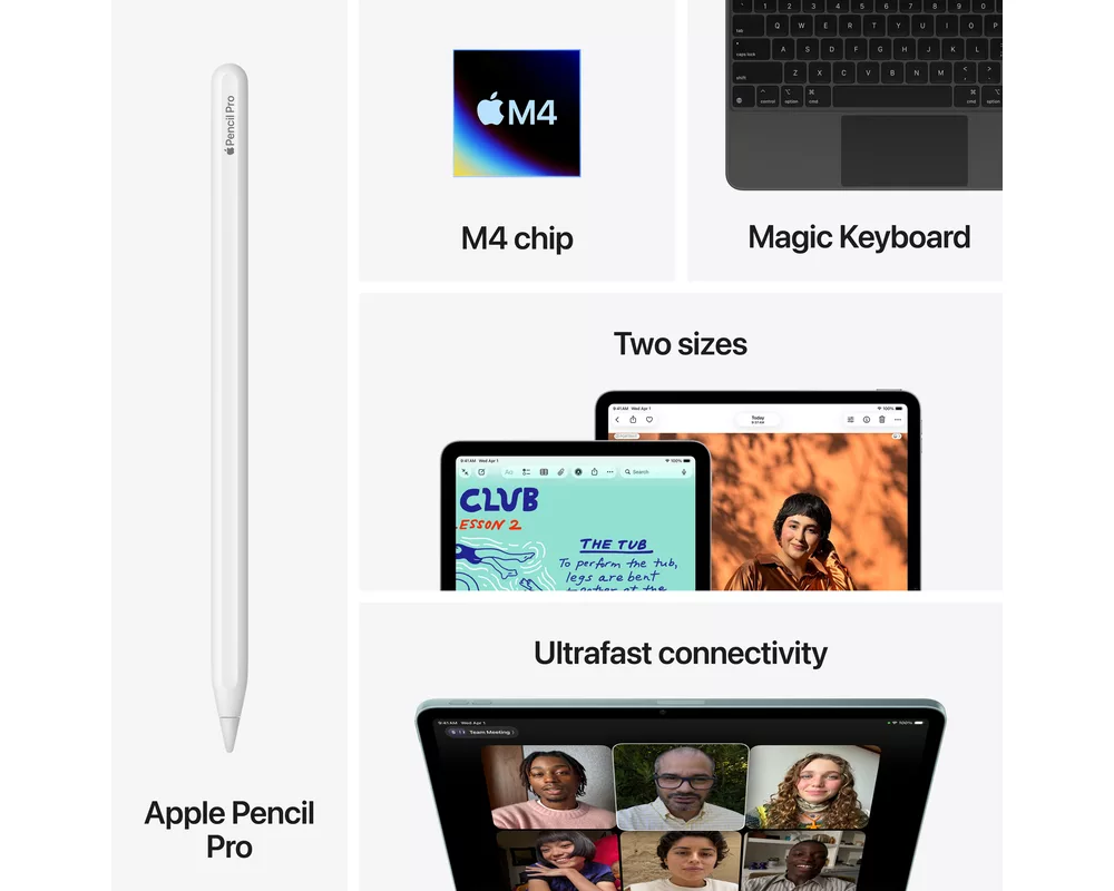 Таблет Apple iPad Air (11-инчов, M4 чип) Wi-Fi 9