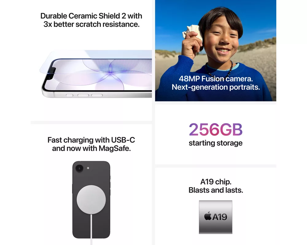 Смартфон Apple iPhone 17e 6GB/512GB White 6