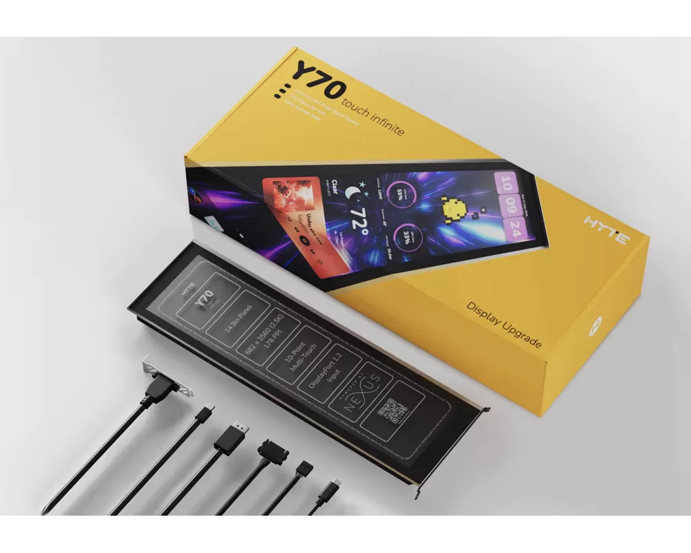 Монитор Допълнителен Екран HYTE Y70 - Touch за компютърна кутия 5