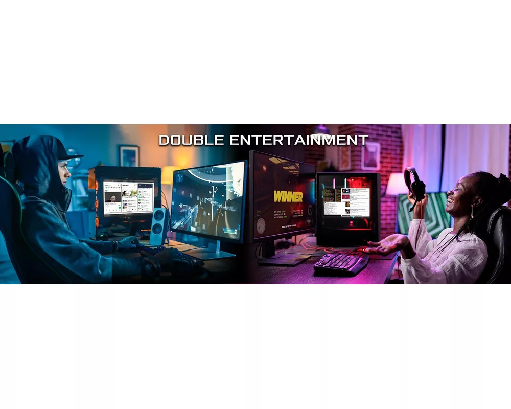 Монитор Допълнителен Екран ASRock 13.3" за компютърна кутия 5