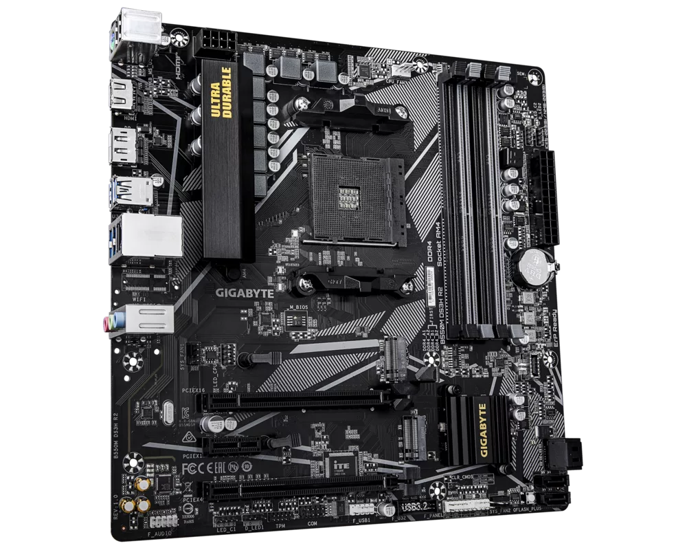 Дънна платка GIGABYTE B550M DS3H R2 Socket AM4 3