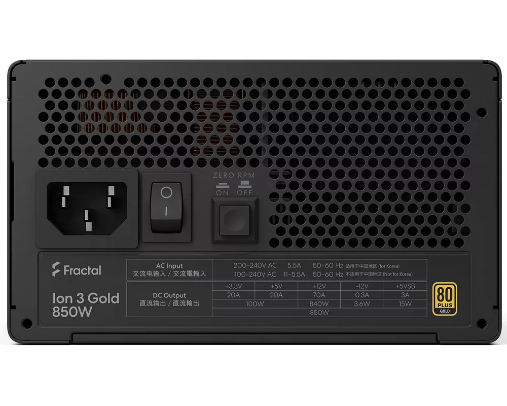 Захранване Fractal design ION 3 GOLD 750 BLK ATX 2