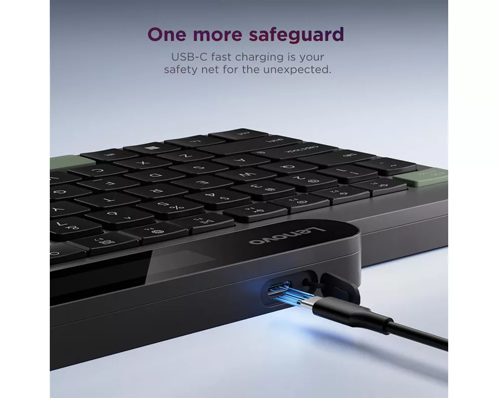 Клавиатура Lenovo Self-Charging Bluetooth Keyboard-Bulgarian 13