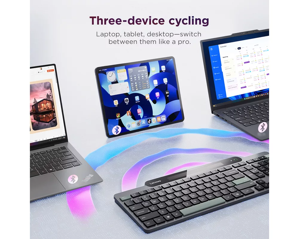 Клавиатура Lenovo Self-Charging Bluetooth Keyboard-Bulgarian 14