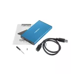 Аксесоар за съхранение Natec External HDD/SSD Enclosure Rhino Go SATA 2.5" USB 3.0 Blue 6