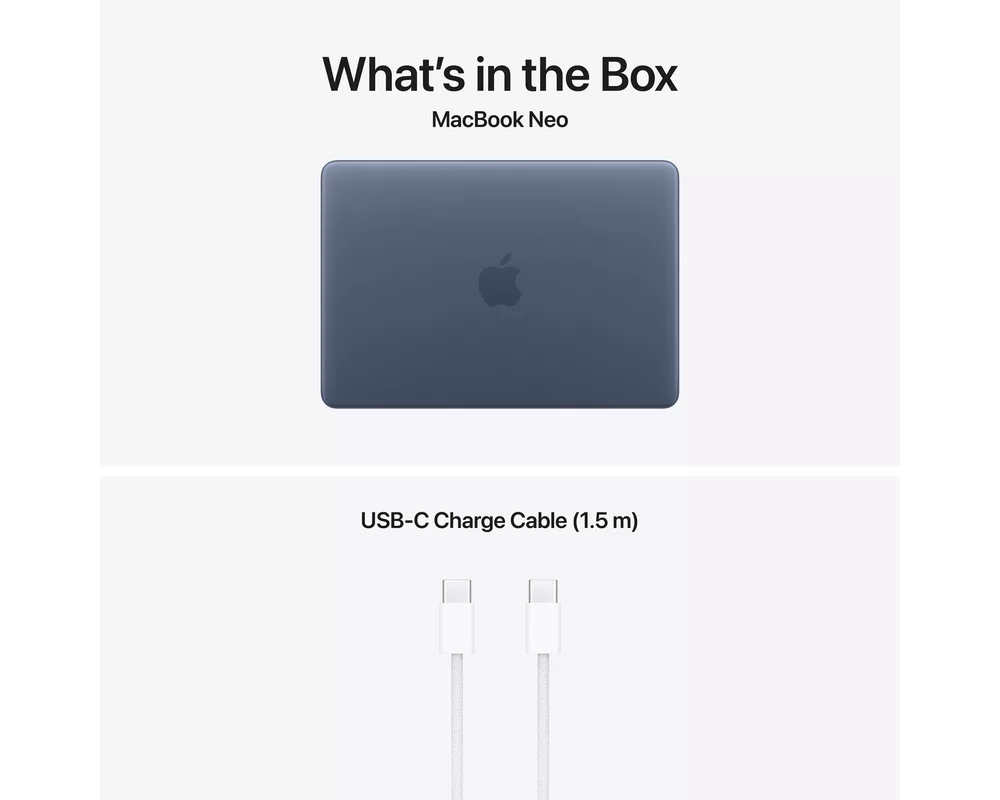 Лаптоп Apple MacBook Neo A18 Pro (13-инчов) + BHR4838GL 10