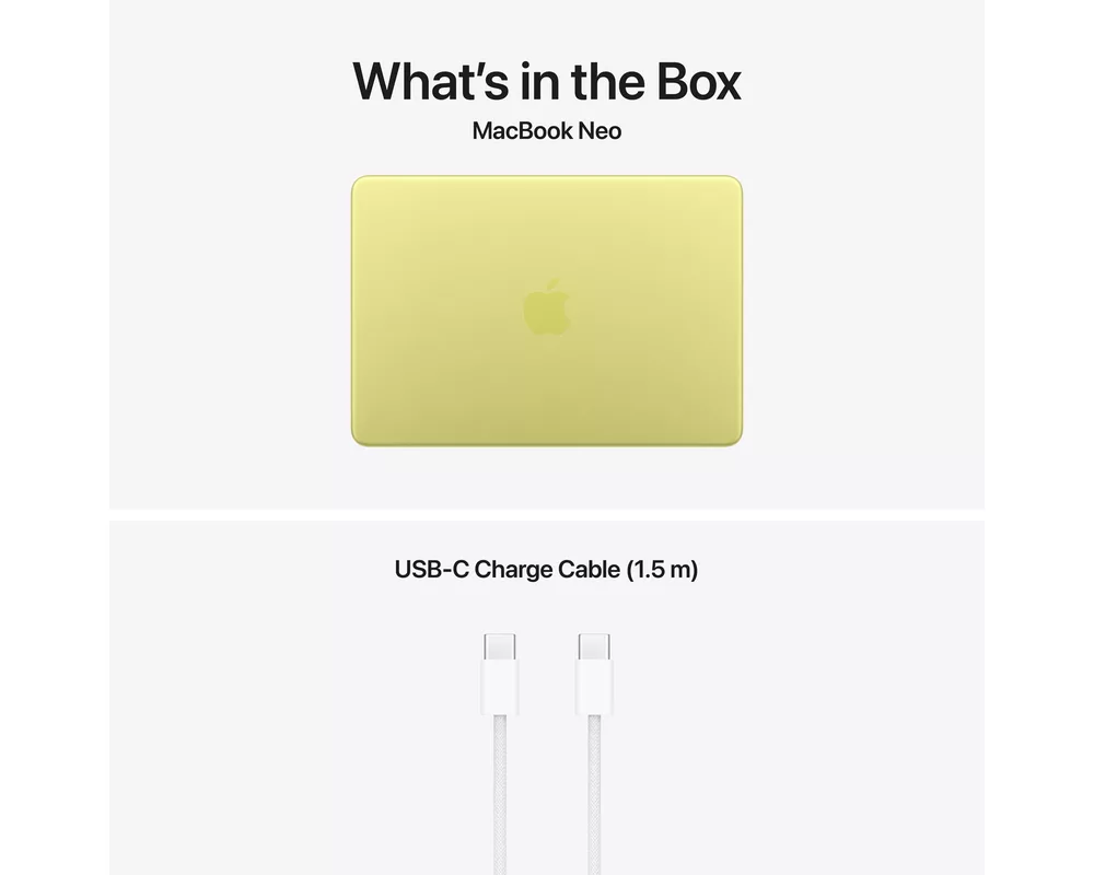 Лаптоп Apple MacBook Neo A18 Pro (13-инчов) + BHR4838GL 10