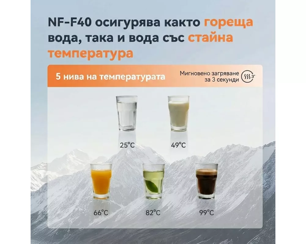 Пречиствател за вода NatureFlow F4 2-ра генерация Топла и стайна температура 3