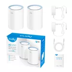 Рутер Безжична Mesh система Cudy M1200 2, AC1200 Dual Band, 2.4/5 GHz, 300 - 867 Mbps, 2 броя 2
