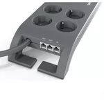 Електрически филтър PHILIPS Surge protector 8 outlets worry free protecting power and surge indicators max current 16 A joules 3 lines protection 2