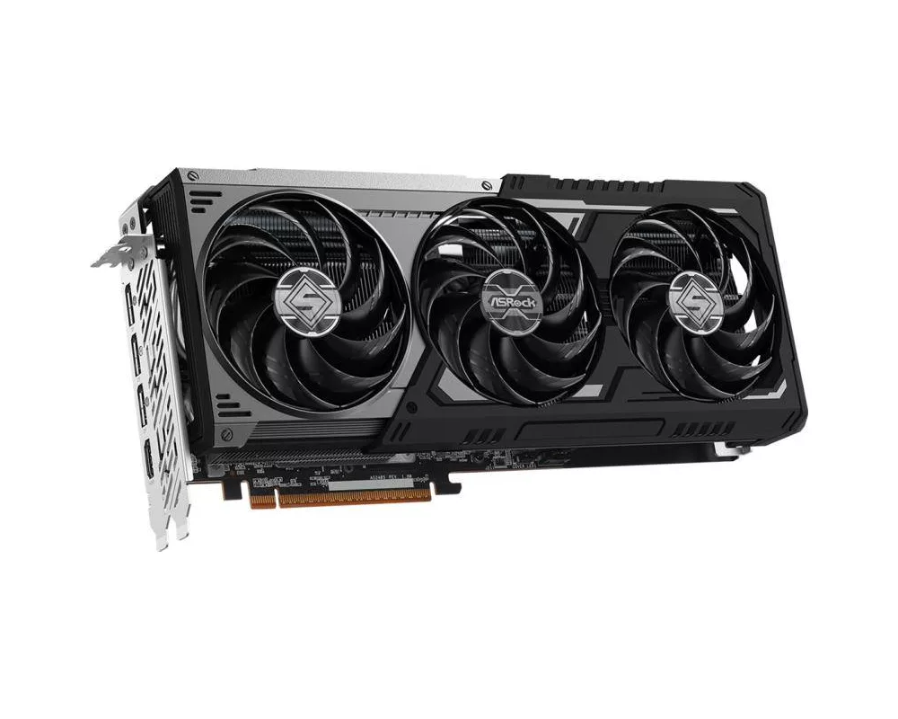 Видеокарта ASRock Radeon RX 9070 GRE Steel Legend Dark OC 12GB GDDR 192bit (RX9070GRE SLD 12GO) 3