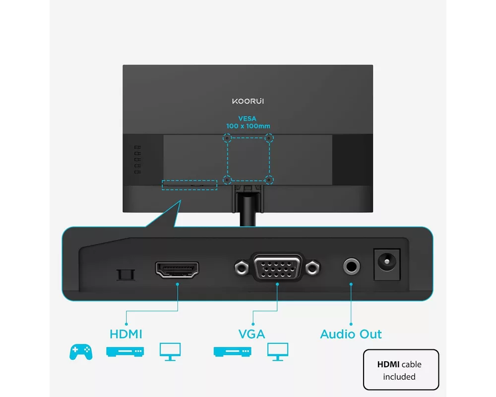 Монитор KOORUI 21.5" E2212H FHD 120HZ 4