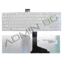  Клавиатура за лаптоп Toshiba Satellite C850 C855 C850D L850 L850D Бяла С Бяла Рамка / White Frame White 794140 60135055 на топ цена - PIC.bg