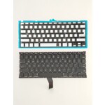 <span>Клавиатура за лаптоп</span> Клавиатура за лаптоп Apple MacBook Air A1369 A1466 Черна Без Рамка (Малък Ентър) с Подсветка / Black Without Frame US With Backlit Version 1  - 