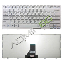  Клавиатура за лаптоп Sony Vaio SVE14 White Frame WHTIE US с Кирилица 794392 60134009-BG на топ цена - PIC.bg