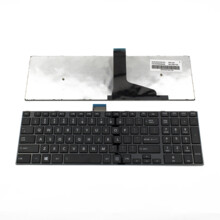  Клавиатура за лаптоп Toshiba Satellite C50 C55 C55D  Черна с Черна Рамка / Black Frame Black 794415 60135029 на топ цена - PIC.bg