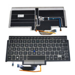 <span>Клавиатура за лаптоп</span> Клавиатура за лаптоп Toshiba Portege Z10T Сива Рамка и Черни бутони Backlit With Point stick  - 