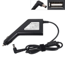  DC Car Adapter / Зарядно за кола (автомобил) Sony Vaio 19.5V 4.7A 92W (6.5x1.4x4.4) (Cigarette Type) + USB Charger 794844 50131004B_C-1 на топ цена - PIC.bg