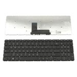 <span>Клавиатура за лаптоп</span> Клавиатура за лаптоп Toshiba Satellite L50-B C55-C L50-C L70-C S50-B P50-C P50D-C P50T-C P55W-C S50D-B S50T-B Radius P50W-C P55W-C - Черна Без Рамка с Малък Ентър (No Frame Black US With BG) с Кирилица  - 