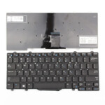 <span>Клавиатура за лаптоп</span> Клавиатура за лаптоп Dell Latitude 13 E7250 5250 Черна Без Рамка с Малък Enter US  - 