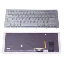  Клавиатура за лаптоп Sony Vaio SVF15N Series - Сребриста Рамка със Сребристи бутони и Подсветка 794948 60134029 на топ цена - PIC.bg
