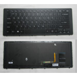 <span>Клавиатура за лаптоп</span> Клавиатура за лаптоп Sony Vaio SVF15N Series - Черна Рамка с Черни бутони и Подсветка  - 