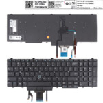 <span>Клавиатура за лаптоп</span> Клавиатура за лаптоп Dell E5550 E5570 5580 5590 5591 Precision 3510 3520 3530 7510 7520 7710 7720 Черна Без Рамка  - 