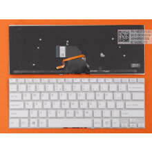  Клавиатура за лаптоп Sony Vaio SVF 14 Бяла Без Рамка (Малък Ентър) с Подсветка / White Without Frame US With Backlit 795314 60134043 на топ цена - PIC.bg