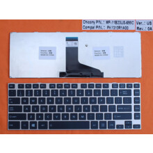  Клавиатура за лаптоп Toshiba L830 L840 Черна със Сребриста Рамка / Silver Frame Black 795331 60135109 на топ цена - PIC.bg