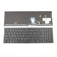  Клавиатура за лаптоп Asus Q502 Q552 N592 Черна Без Рамка (Малък Ентър) с Подсветка / Black Without Frame US With Backlit 795426 60106140 на топ цена - PIC.bg