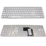 <span>Клавиатура за лаптоп</span> Клавиатура за лаптоп HP G6-2000 Бяла Без Рамка (Малък Ентър) / White Without Frame US  - 