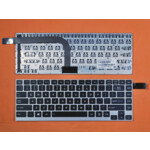 <span>Клавиатура за лаптоп</span> Клавиатура за лаптоп Toshiba U900W W30-A W35DT W35D Черна със Сива Рамка / Silver Frame Black US/UK  - 