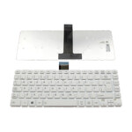 <span>Клавиатура за лаптоп</span> Клавиатура за лаптоп Toshiba L40-B Бяла Без Рамка (Малък Ентър) с Кирилица / White Without Frame US  - 