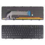 <span>Клавиатура за лаптоп</span> Клавиатура за лаптоп HP ProBook 450 G1 450 G2 455 G1 455 G2 470 G1 470 G2 Черна с Черна Рамка с Подсветка / Black Frame Black With Backlit  - 