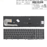 <span>Клавиатура за лаптоп</span> Клавиатура за лаптоп HP EliteBook 755 G5 850 G5 ZBook 15u G5 Черна със Сребриста Рамка / Silver Frame Black With Pointing Stick Оригинална  - 