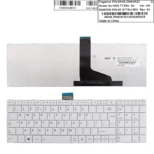  Клавиатура за лаптоп Toshiba Satellite C850 C855 C850D L850 L850D Бяла  795868 60135036 на топ цена - PIC.bg