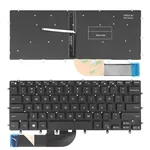 <span>Клавиатура за лаптоп</span> Клавиатура за лаптоп Dell XPS 15 9550 9560 Inspiron 7568 Черна Без Рамка С Подсветка (Малък Ентър)  - 