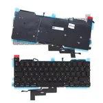 <span>Клавиатура за лаптоп</span> Клавиатура за лаптоп Apple Macbook Pro A2338 - Черна с Голям Ентър С Подсветка  - 
