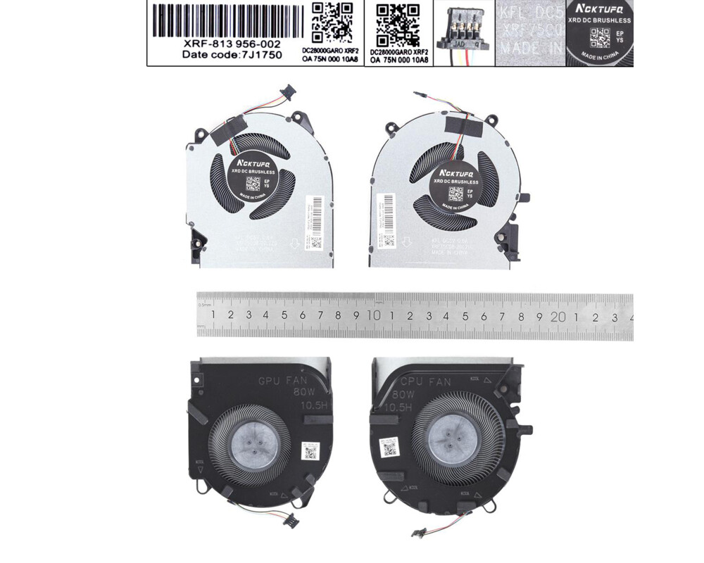 Вентилатор за лаптоп Вентилатори за лаптоп HP Victus 16-D 16-E 80W - CPU + GPU 2