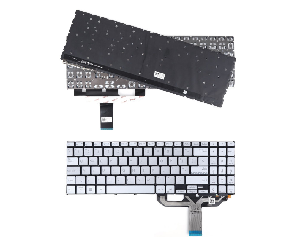 Клавиатура за лаптоп Клавиатура за лаптоп Asus VivoBook X1502 M1502 D1502 Сребриста Без Рамка С Малък Ентър