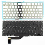 <span>Клавиатура за лаптоп</span> Клавиатура за лаптоп Apple MacBook Pro A1398 15.4" Черна Без Рамка с Малък Enter (US) и с Подсветка  - 