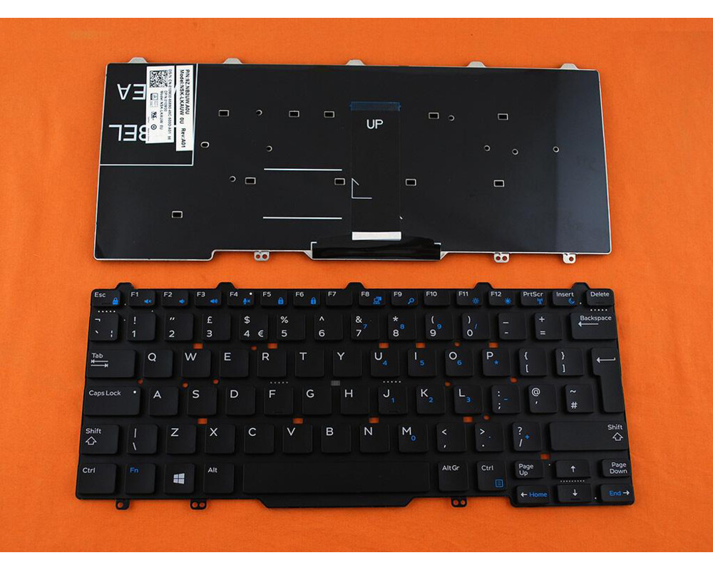 Клавиатура за лаптоп Клавиатура за лаптоп Dell Latitude 3340 13-3340 E5450 E7450 Черна Без Рамка (Голям Ентър)