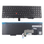 <span>Клавиатура за лаптоп</span> Клавиатура за лаптоп Lenovo ThinkPad E531 E540 T540 T540p T560 W540 Черна с Черна Рамка (Black Frame Black) - 6 Винтчета / 6 Screws  - 