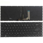 <span>Клавиатура за лаптоп</span> Клавиатура за лаптоп MSI GS65 GS65 Stealth GS65VR MS-16Q2 Черна Без Рамка (Малък Ентър) с Подсветка / Black Without Frame US With Backlit  - 