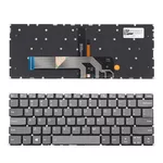 <span>Клавиатура за лаптоп</span> Клавиатура за лаптоп Lenovo Yoga 530-14ARR Yoga 530-14IKB Сива Без Рамка (Малък Ентър) с Подсветка / Gray Without Frame With Backlit US/UK  - 